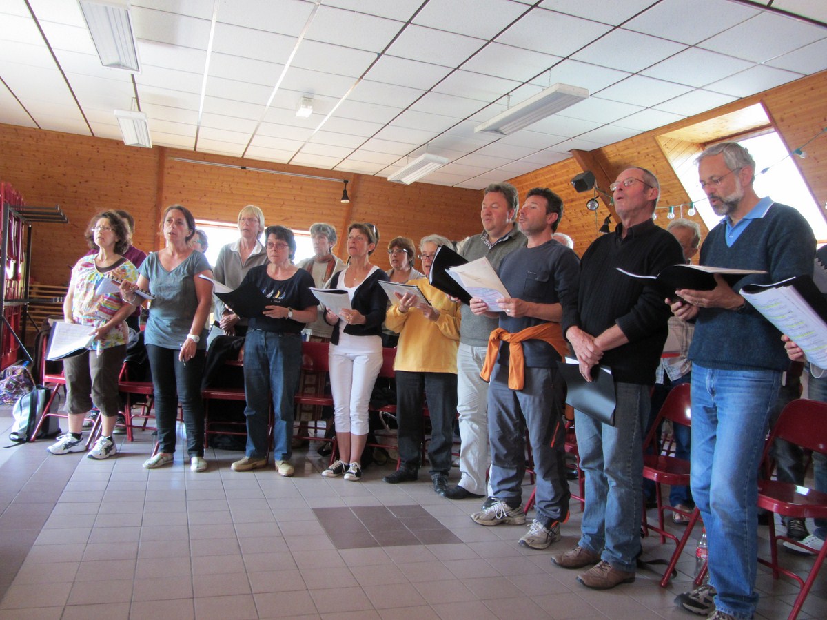 Répétition dans la salle des fêtes