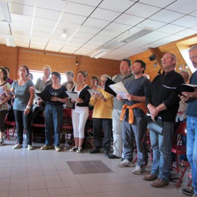 Répétition dans la salle des fêtes