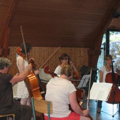 Premiers essais à la salle des fêtes